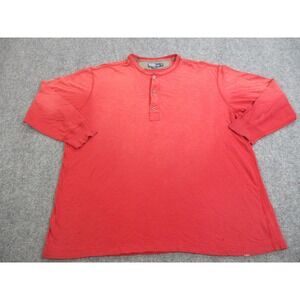 VINTAGE Polo Ralph Lauren Shirt Mens 2XL Red Henley Big RLPC Activewear Outdoors